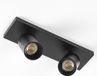 KS Verlichting Mila Plafondlamp 2 Spots Zwart Aluminium GU10 Dimbare Opbouwspot