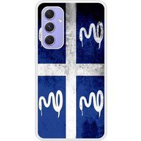 Samsung Galaxy A54 Drapeau martinique Verstevigd hoesje met sublimatie bedrukking