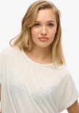 Superdry Studios T-shirt met losse pasvorm Dames Starlight Grey Marl