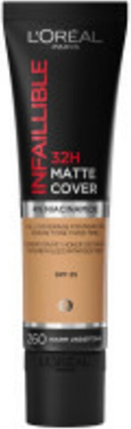 L'Oréal Make-Up Designer Infaillible 24H Matte Cover Foundation - 260 Soleil Doré - Langhoudende Matterende Foundation met SPF 18 - 35 ml