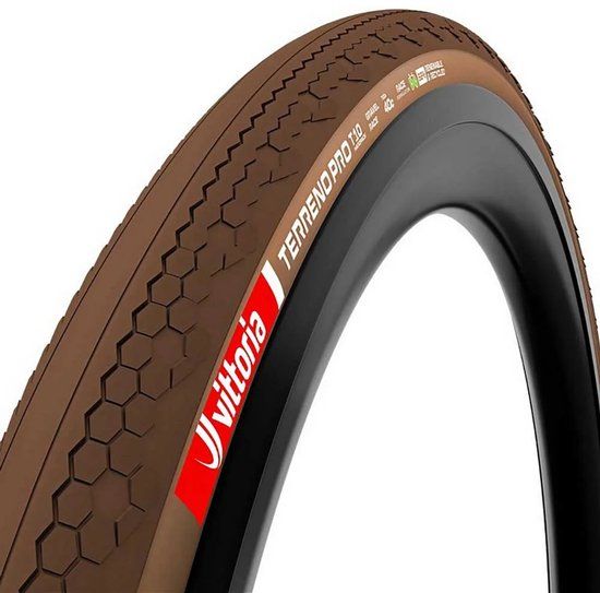 Vittoria Terreno Pro T10 Hardpack Race Tubeless 700c X 35 Gravelband Bruin 700C x 35