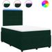 Maison Exclusive - Sommier à lattes de lit avec matelas vert foncé 120x190 cm