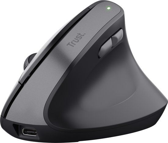 Trust TM-270 Ergonomische muis Draadloos Optisch Zwart 6 Toetsen 800 dpi, 1200 dpi, 1600 dpi, 2400 dpi Ergonomisch