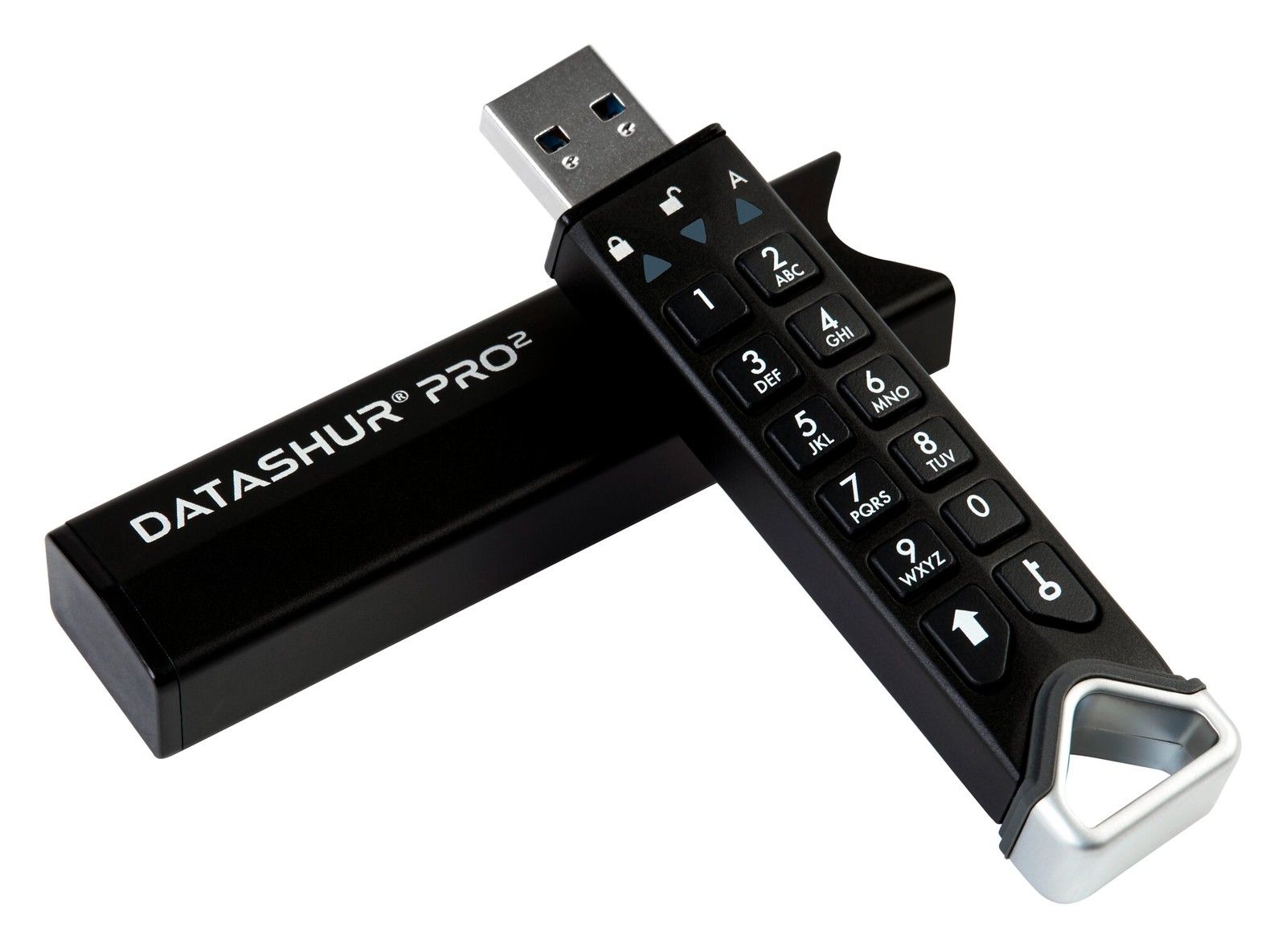 iStorage datAshur PRO2 USB Flash Drive - 8GB - USB 3.2 Gen 2 - Black