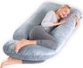 CALIYO Coussin de grossesse XXL - 270 cm - Gris clair
