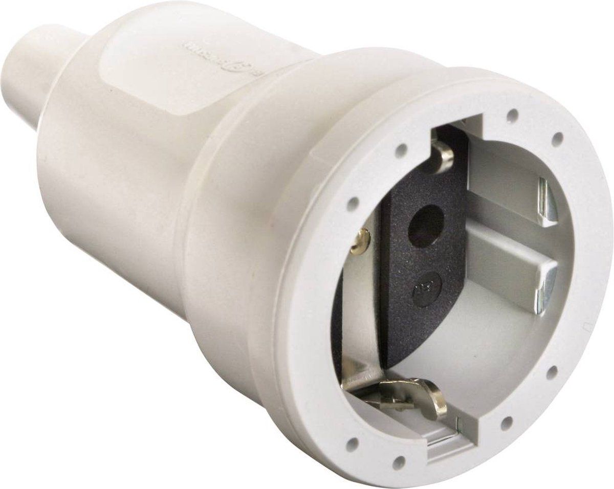 AS-Schwabe 62224 Koppeling met randaarde PVC 230 V Wit