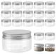 Boîtes de conservation transparentes de 100 ml avec couvercle en aluminium