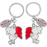 Sheepworld 47329 hangerset voor twee liefde, 8,5 cm, op cadeaukaart hangerset, meerkleurig, lengte