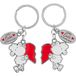 Sheepworld 47329 hangerset voor twee liefde, 8,5 cm, op cadeaukaart hangerset, meerkleurig, lengte