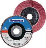 Promat/Tecwerk Lamellenschijf | d. 125 mm korrel 80 conisch | RVS keramische korrel Co