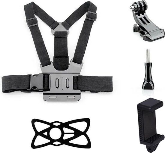 Borstharnas - Chest Mount voor GoPro en Smartphone
