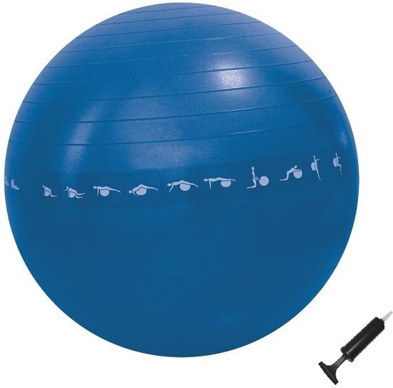 RS Sports Fitnessbal anti burst - Ã˜ 65 cm - Blauw