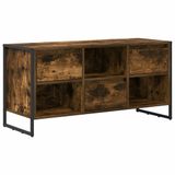 vidaXL TV Kast 100 x 36 x 49,5 cm Rook Eik Bewerkt hout
