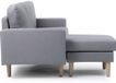 Habitat et Jardin Gabby Hoekbank Tissu 3 places Gris