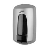 Jofel Aitana AC70300 Zeepdispenser voor aan de muur, navulbare zeepdispenser, corrosiebestendig en lekvrij ventiel, ABS-behuizing, zilver