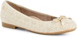 Tamaris WIDE FIT Dames Ballerina 8-82101-44 499 Pied-de-poule Textiel/Imitatieleer Beige