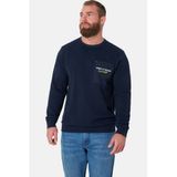 Jan Vanderstorm Plus Size katoenen trui - donkerblauw