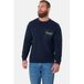 Jan Vanderstorm Plus Size katoenen trui - donkerblauw