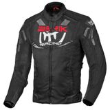 Berik Amras waterdichte motorfiets textieljas - Zwart/wit/rood - Maat 50