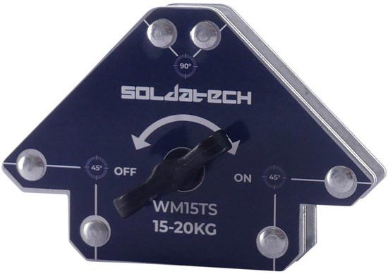 Soldatech Geko Lasmagneet schakelbaar pijl 15 - 20kg