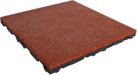 IVOL Rubber tegel 75 mm - 50 x 50 cm - Rood