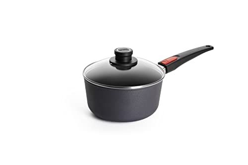 Woll gietijzeren steelpan van gegoten aluminium zonder inductie 20 cm diameter 10 cm hoog met afneembare steel
