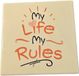 spreuktegel Plenty Gifts Tegeltje My Life My Rules