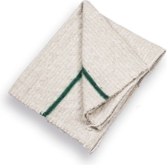 Atlas dweil - 60x60cm 10 stuks - Wit - Katoen