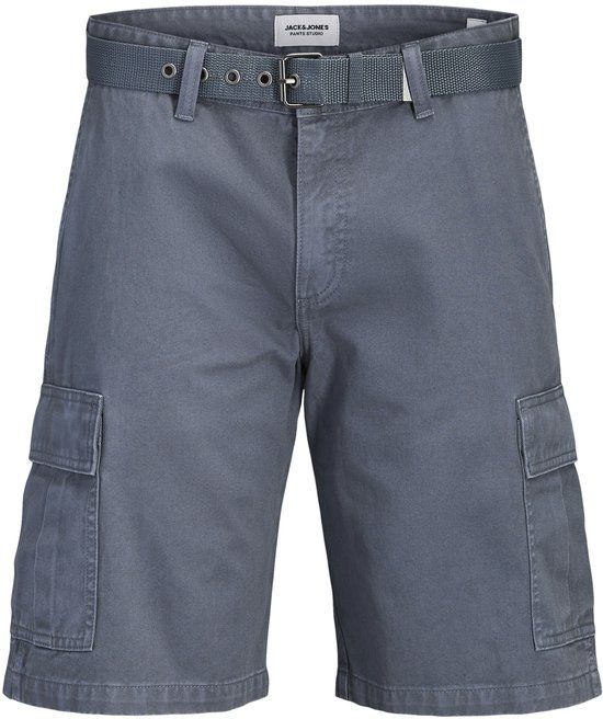 JACK&JONES JPSTCOLE HUDSON BELTED CARGO SHORTS MID - Heren - Cargo Shorts - Castlerock - Maat M