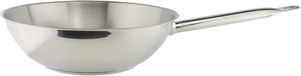 Commichef Wokpan met platte bodem - RVS - Ø 28 cm