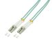LogiLink FP3LC01 Câble de raccordement à fibre optique 1,00 m Turquoise [1x fiche LC - 1x fiche LC] 50/125 µ Multimode OM3
