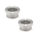 Ganter Normelemente GN 7490-NI-M12X1,5-B roestvrij staal, 2 stuks, fijne schroefdraad M12x1,5, met tailleband