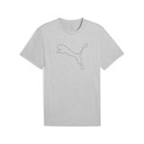 PUMA M TAD ESSENTIAL HEATHER CAT TEE Heren Sportshirt - Light Gray Heather - XXL