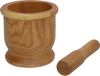 Gerimport Vijzel met stamper - hout - 15 x 14 cm