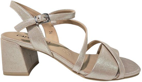 Caprice 9-9-28302-46 Sandaletten Goud Metallic Glitter Leer Dames