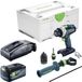 Festool TPC 18/4-Basic perceuse-visseuse à percussion 18 V 75 Nm sans balai + 1x batterie 5,0 Ah + chargeur + Systainer
