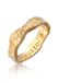 KUZZOI - Ring - Heren Band Organisch Structuur in 925 Sterling Zilver - Heren