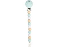 Nattou Silicone Speenkoord - Fopspeenketting - 21 cm - Multi Groen Gestipt