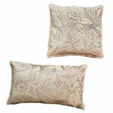 LOBERON Kussenhoes set van 2 Oplevine taupe/champagne