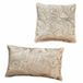 LOBERON Kussenhoes set van 2 Oplevine taupe/champagne