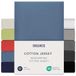 Dreamzie Boxspring Hoeslaken 140x200 cm - 160x200 cm, 100% katoenjersey, matrashoogte tot 37 cm, hypoallergeen, Oeko-Tex, blauw