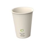 TakeAware Reusable plastic koffiebeker blanco beige (400x180cc)