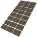 Adsamm® 24 x Zelfklevende Viltglijders Bruin 25x35 mm Rechthoekig
