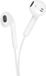 Forcell Lightning-koptelefoon Headset Microfoon en afstandsbediening Wit