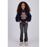 Vingino rechtvallende sweater met print - donkerblauw