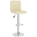 VidaXL Tabourets de bar - Set de 2 - Tissu crème