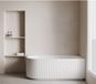 Wiesbaden Rivi Hoekbad Rechts - 170x80cm - Acryl - Glans Wit - Met Waste