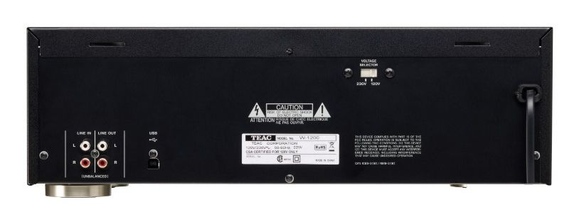 TEAC W-1200 Cassettedeck - 2 decks - Zwart