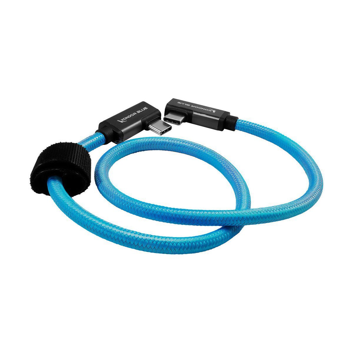 Kondor Blue Kondor Blauw Dual Right Angle USB-C 3.1 cable 20"" Blauw