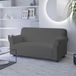 Italian Bed Linen DAHLIA Elastische bankovertrek, polyester, donkergrijs, 2-zits